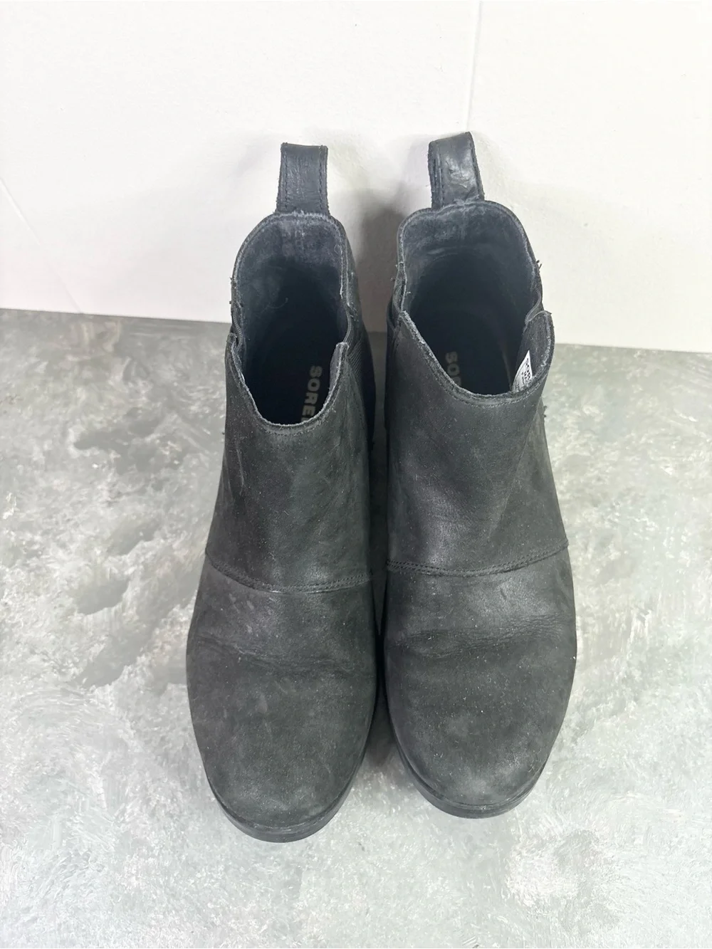 Sorel Emelie Chelsea Waterproof Boots black size 7